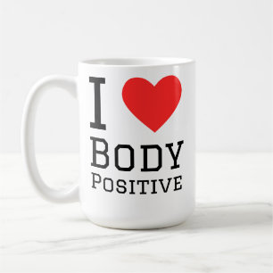 Caneca De Café Eu amo corpo positivo