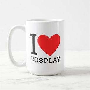 Caneca De Café Eu amo cosplay