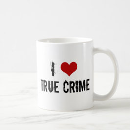 Caneca De Café Eu Amo Crime Verdadeiro