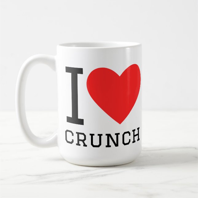 Caneca De Café Eu amo crunch (Esquerda)