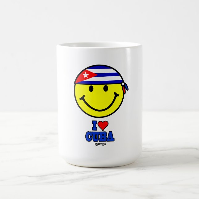 CANECA DE CAFÉ EU AMO CUBA (Centro)