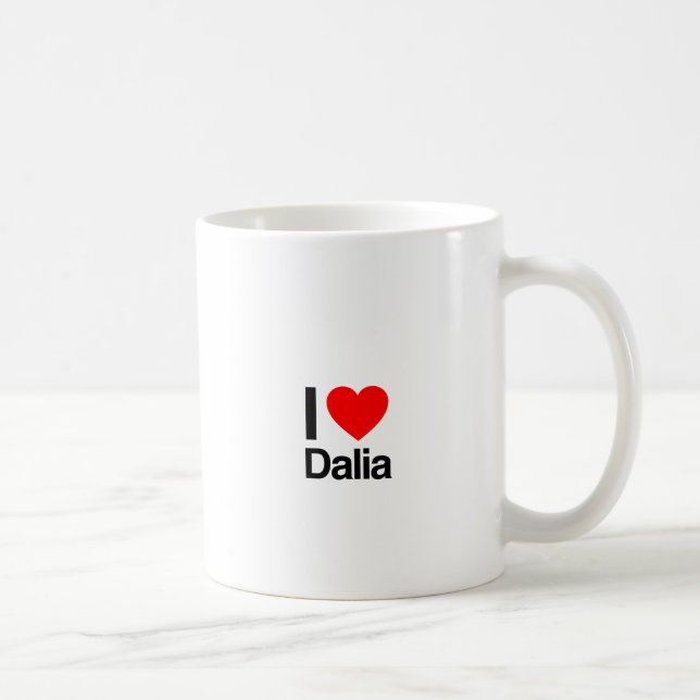 Caneca De Café eu amo dalia (Direita)