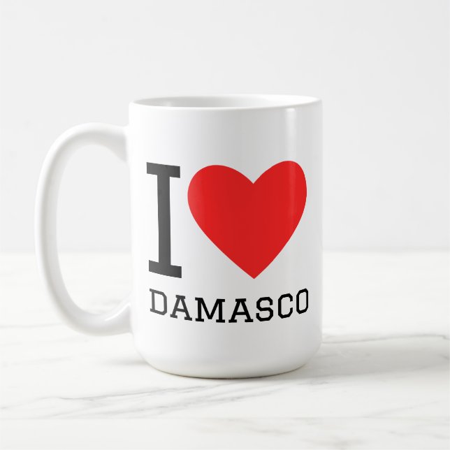 Caneca De Café Eu amo damasco (Esquerda)