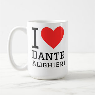 Caneca De Café Eu amo Dante Alighieri