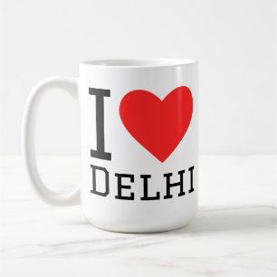 Caneca De Café Eu amo Delhi