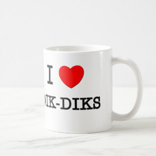 Caneca De Café Eu amo DIK-DIKS