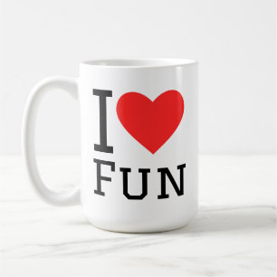 Caneca De Café Eu amo diversão
