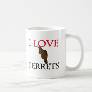 Caneca De Café Eu amo doninhas