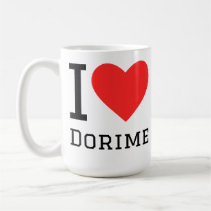 Caneca De Café Eu amo dorime
