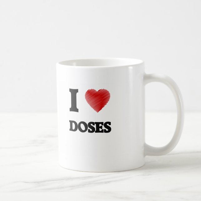 Caneca De Café Eu amo doses (Direita)