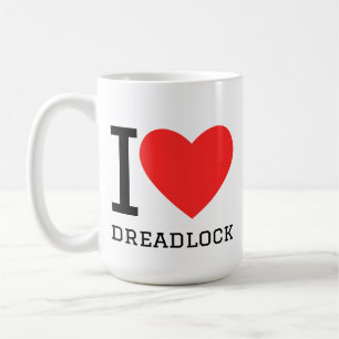 Caneca De Café Eu amo dreadlock