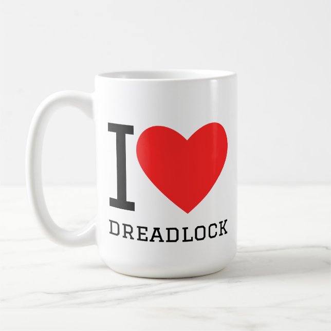 Caneca De Café Eu amo dreadlock (Esquerda)
