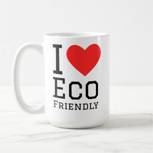 Caneca De Café Eu amo ecológico