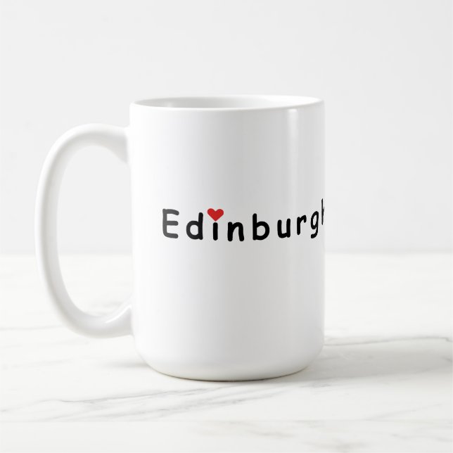 Caneca De Café Eu amo Edimburgo (Esquerda)