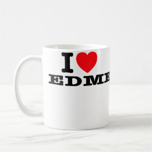 Caneca De Café Eu Amo Edm