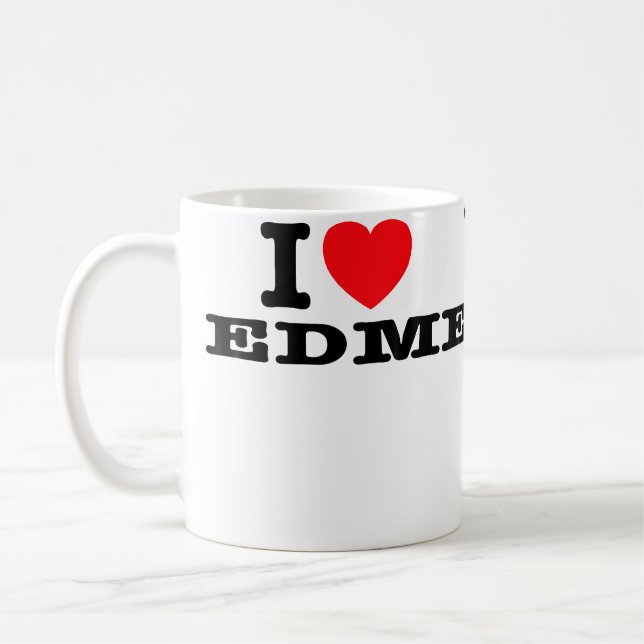 Caneca De Café Eu Amo Edm (Esquerda)