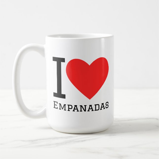Caneca De Café Eu amo empanadas (Esquerda)