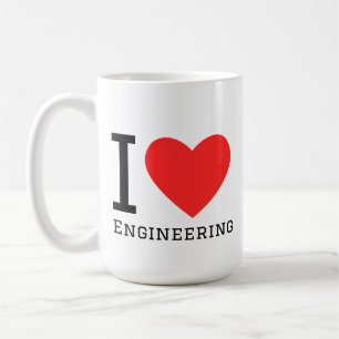 Caneca De Café Eu amo engenharia