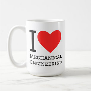 Caneca De Café Eu amo engenharia mecânica