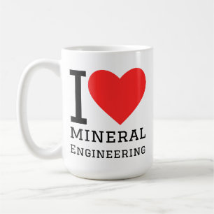 Caneca De Café Eu amo engenharia mineral