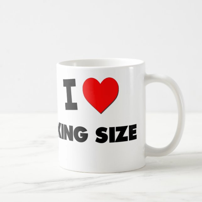 Caneca De Café Eu amo enorme (Direita)