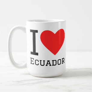 Caneca De Café Eu amo Equador