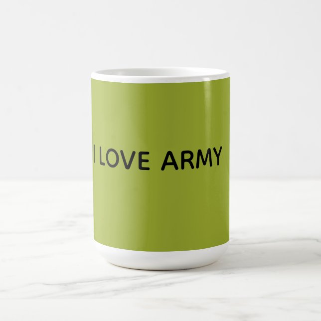 CANECA DE CAFÉ EU AMO EXÉRCITO (Centro)