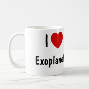 Caneca De Café Eu Amo Exoplanetas
