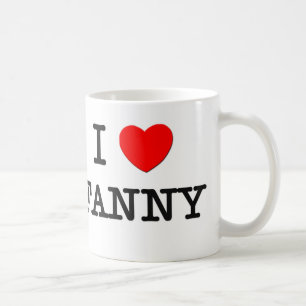 Caneca De Café Eu amo Fanny