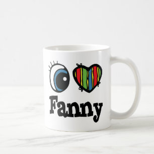 Caneca De Café Eu Amo Fanny