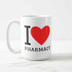 Caneca De Café Eu amo farmácia 