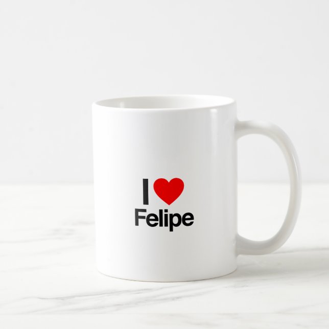 Caneca De Café eu amo felipe (Direita)