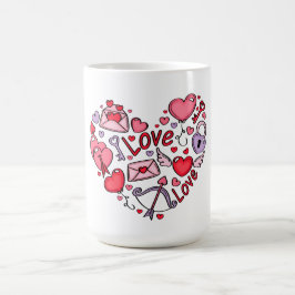 Caneca De Café eu amo Feliz dia de os namorados