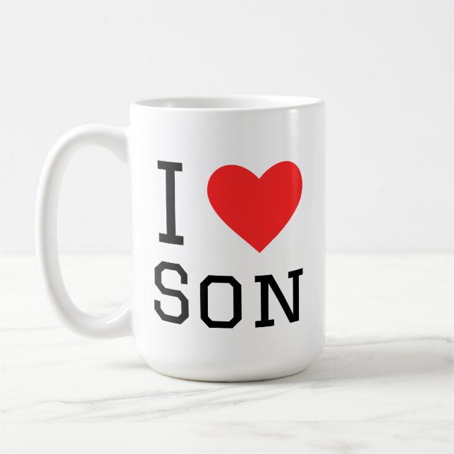 Caneca De Café Eu amo filho (Esquerda)