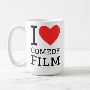 Caneca De Café Eu amo filme de comédia