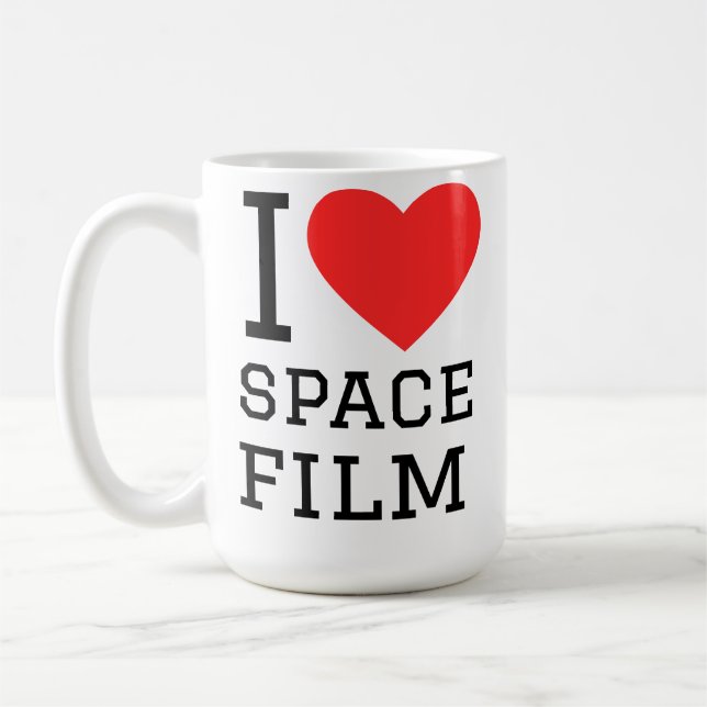 Caneca De Café Eu amo filme espacial  (Esquerda)