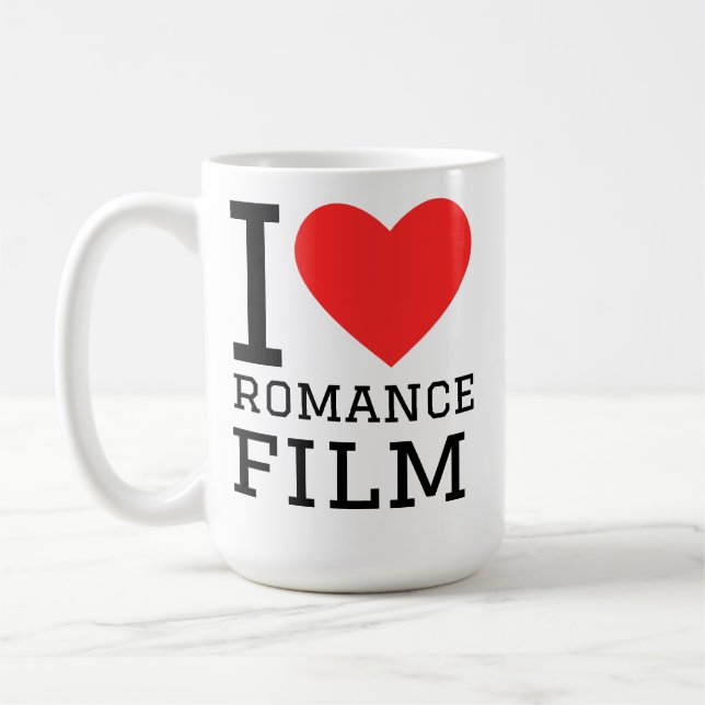 Caneca De Café Eu amo filme romântico (Esquerda)