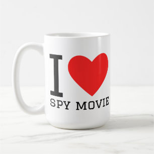 Caneca De Café Eu amo filmes de espionagem