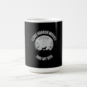 Caneca De Café Eu Amo Filmes Horrores E Meu Proprietário De Cach