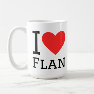Caneca De Café Eu amo flan