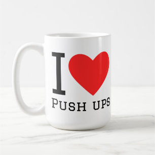 Caneca De Café Eu amo flexões