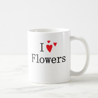 Caneca De Café Eu amo flores
