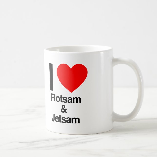 Caneca De Café eu amo flotsam e jetsam (Direita)