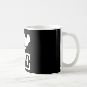 Caneca De Café Eu Amo Frangos Camiseta Divertida para Amantes de