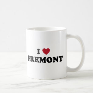 Caneca De Café Eu amo Fremont Califórnia