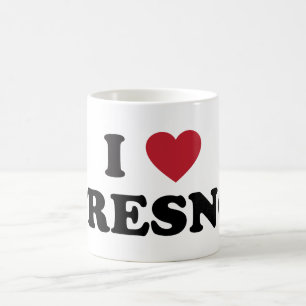 Caneca De Café Eu amo Fresno Califórnia