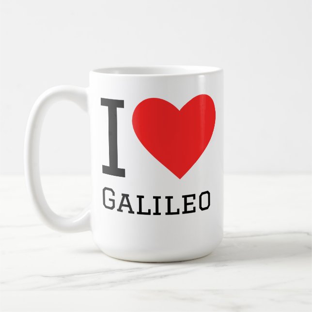 Caneca De Café Eu amo Galileu  (Esquerda)