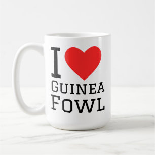 Caneca De Café Eu amo galinhas-da-índia