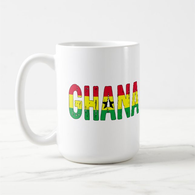 Caneca De Café Eu amo Gana (Esquerda)