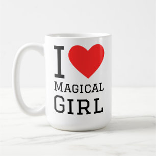 Caneca De Café Eu amo garota mágica